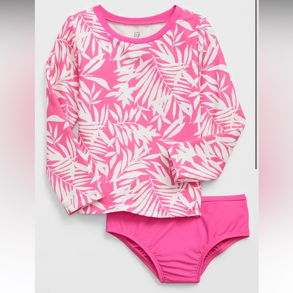 Toddler Print Two-Piece Rash Guard